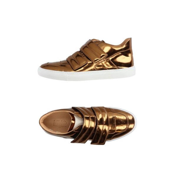 MAISON MARGIELA Mirrored Bronze Leather SNEAKERS - Picture 14 of 14